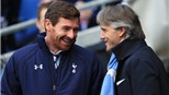 Villas-Boas tâm phục trước trận thua Man City